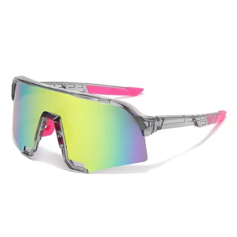 2PCS Cycling Sunglasses Mountaineering Goggles Women and Man Outdoor Bicycle Windproof Shades Glasses