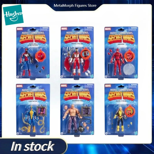 Original Hasbro Marvel Legends SECRET WARS SPIDER-MAN/DAREDEVIL/MAGIK/CONSTRICTOR/FALCON/ABSORBING MAN Anime Figure