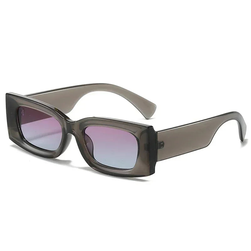 JNPCXI Ins Popular Fashion Square Candy Color Women Sunglasses Retro Gradient Yellow Men Shades UV400 Sun Glasses