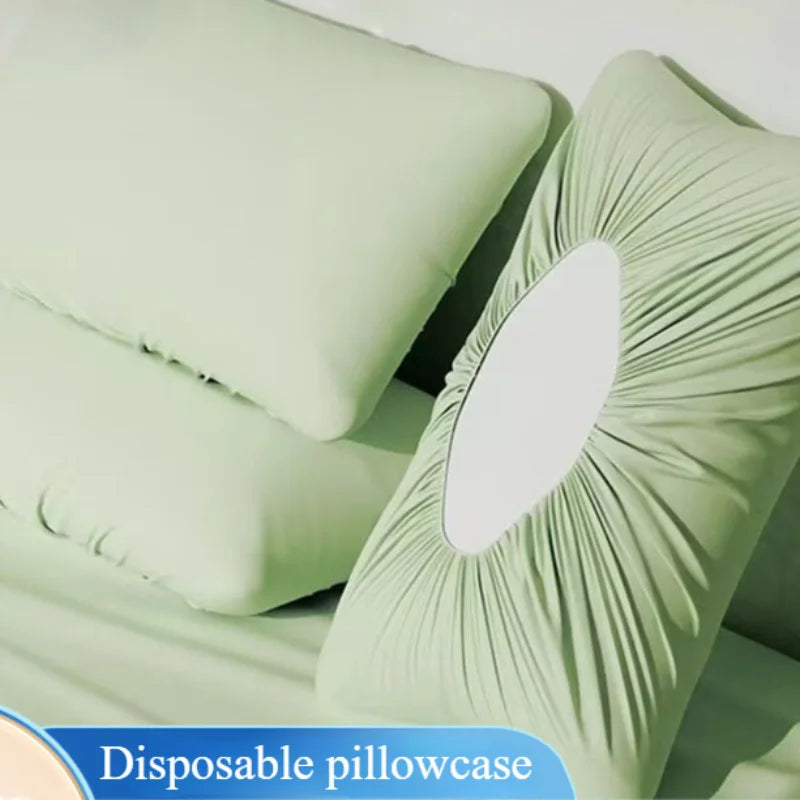 Disposable Pillowcase Set, Dirt-Proof & Breathable, Universal Fit for Hotel, Beauty Salon, Travel - No Pillow Core Included