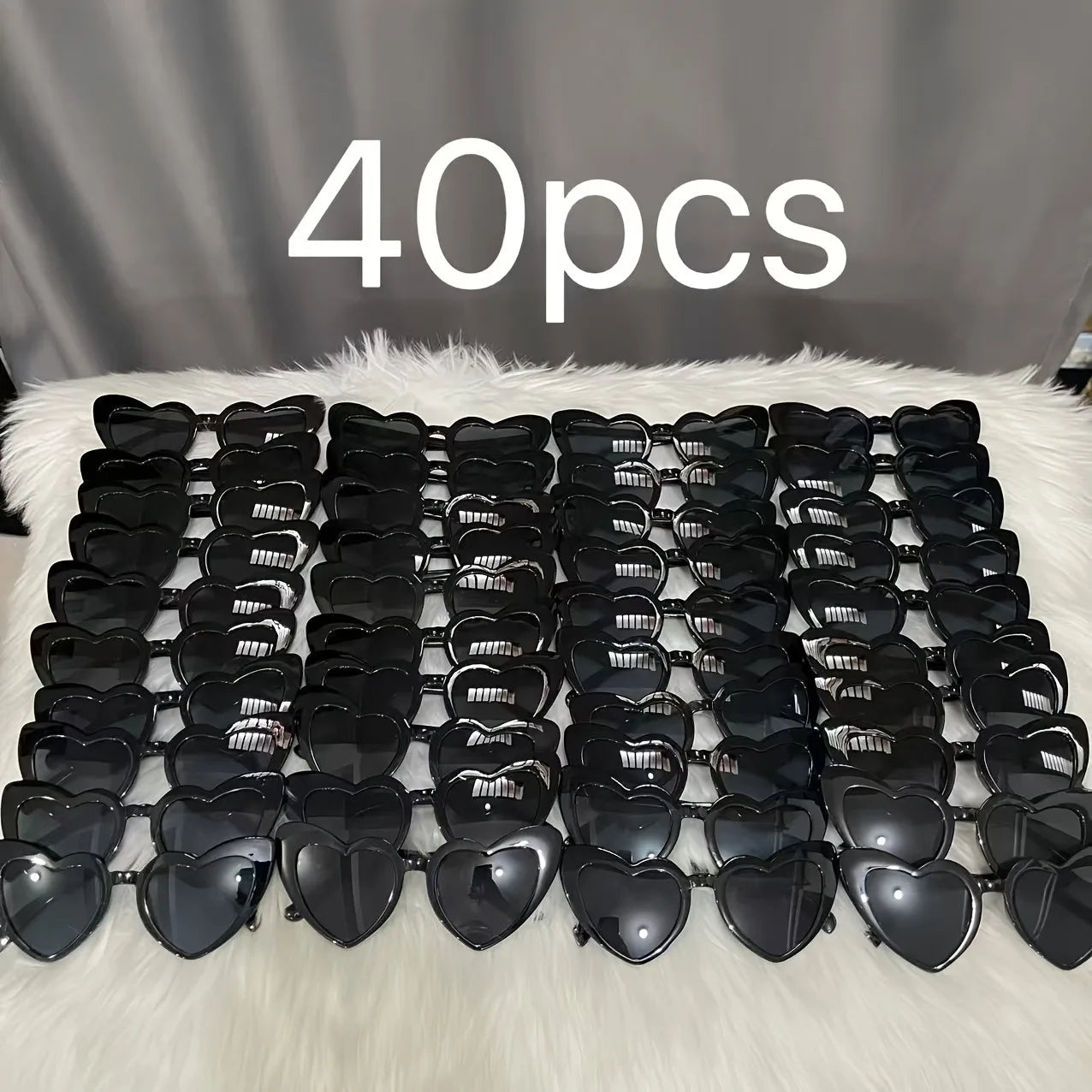 40pcs Heart shaped Glasses Wedding Party Birthday Gift Birthday Gift Bachelor Party Party Supplies Halloween Christmas Gift