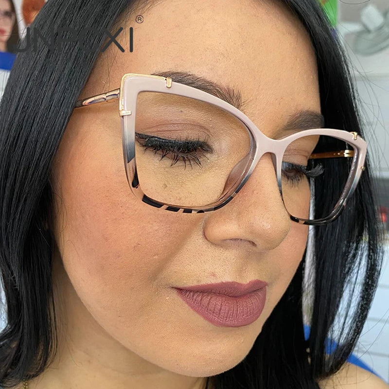 JNPCXI New Comfortable TR90 Square Vintage Computer Eyeglasses Glasses Frame Optical Spectacle Anti-blue Prescription Glasses