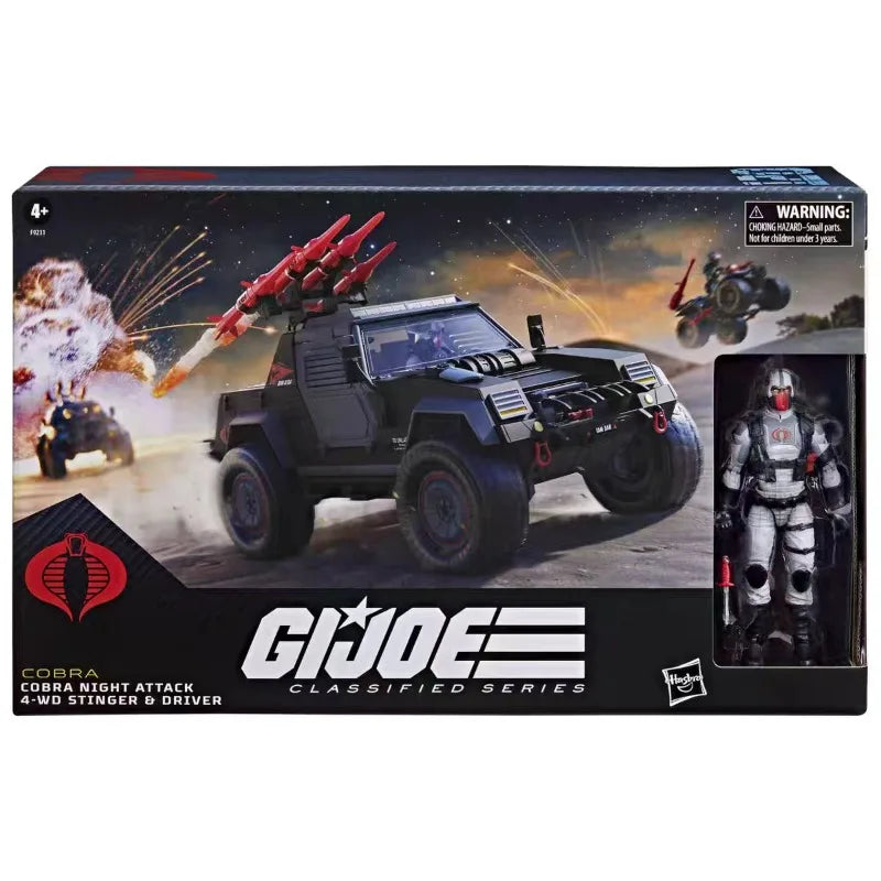 Original Hasbro G.I. Joe Classified Series 120 Cobra Night Attack 4 WD Stinger Diver Action Figure Collection Toys Ornaments