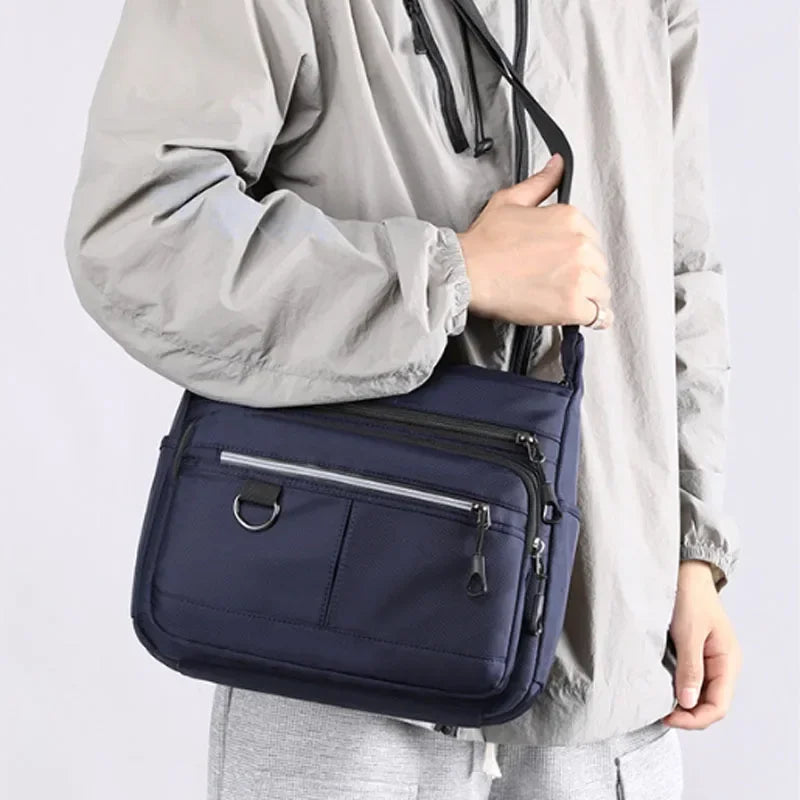 2026 New Shoulder Men's Bag Waterproof Oxford Luxury Design Crossbody Handbag Large Capacity Messenger Bags for Men