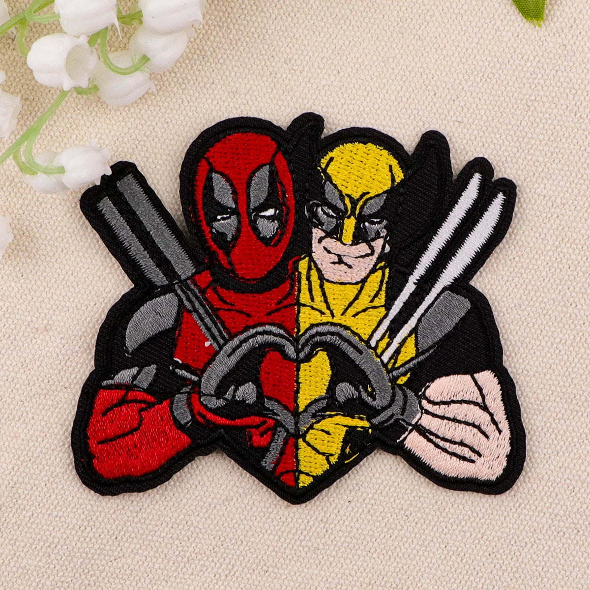 Best Friend Patches On Clothes Movie Hero Iron on Embroidered Patches For Clothing DIY Stripes Applique Accessory