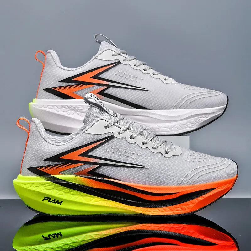 Running Shoes Speciality Marathon Men Sports Breathable Lightweight Carbon Board Women's Comfortable Athletic Nonskid Sneakers