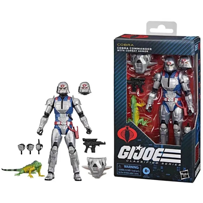 Original Hasbro G.I. Joe Classified Series 168 Cobra Commander Combat Armor Anime Figure Collection Toys Ornaments