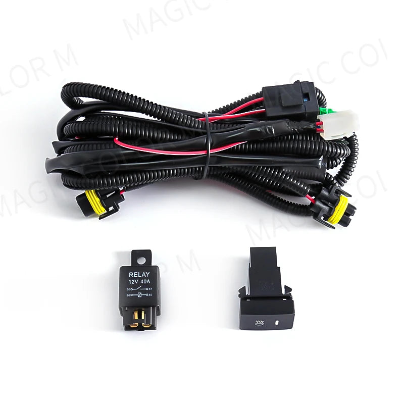 LED Fog Light For Citroen Ford Honda Suzuki Isuzu Mitsubishi Renault Auto Car Fog Lamp 8000LM 30W White Yellow 12V Waterproof