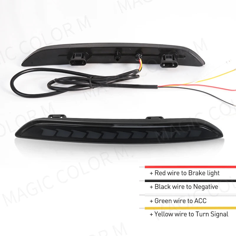 LED Rear Bumper Reflector Light For Honda Civic Hatchback 2021 2022 2023 Auto Brake Warning Lamp Waterproof Car Accessories 12V