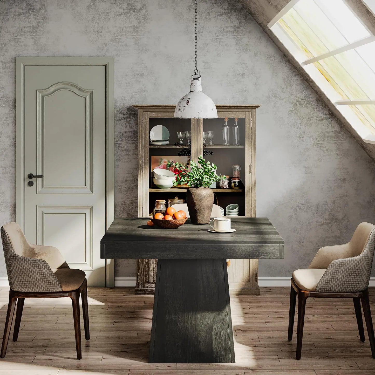 Tribesigns Square Dining Table for 4, 31.5" Kitchen Small Table, Sturdy Base,