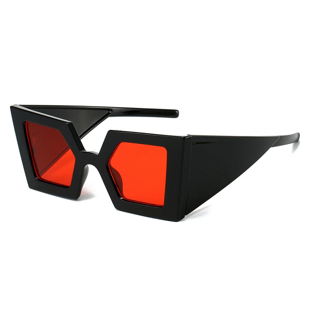 JNPCXI New Y2K Punk Square Sunglasses Women Luxury Big Frame Vintage Sun Glasses For Ladies Fashion Outdoor Shades UV400