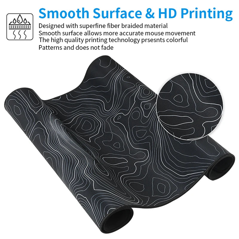 Large Mouse Pad XXL Gaming MousePad Mouse Mat with Stitched Edges and Non-Slip Rubber Base Desk Pad Keyboard Pad Desk Mat