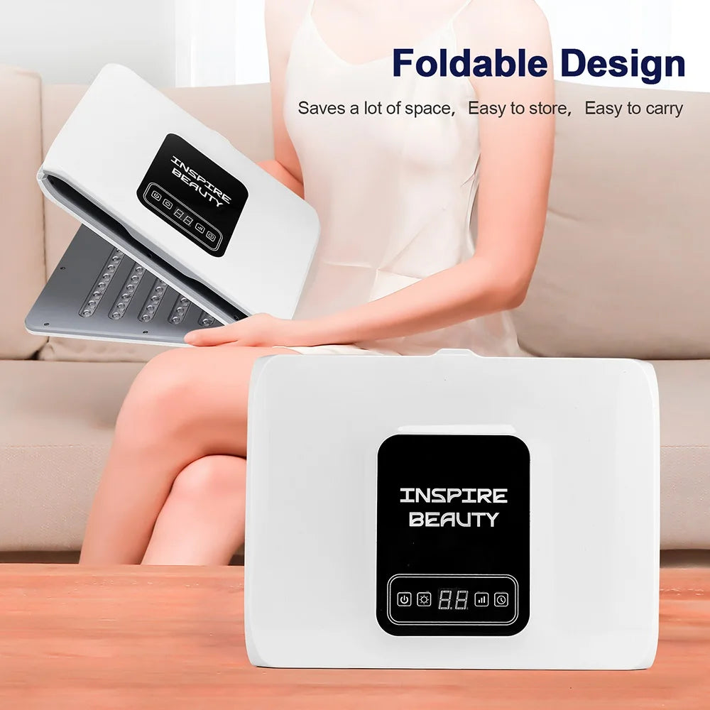 160 LEDs Foldable 7 Colors LED Photon Machine Face LED Mask PDT Machine Home Use Beauty Salon LED Facial Body SPA Mask Skin Care