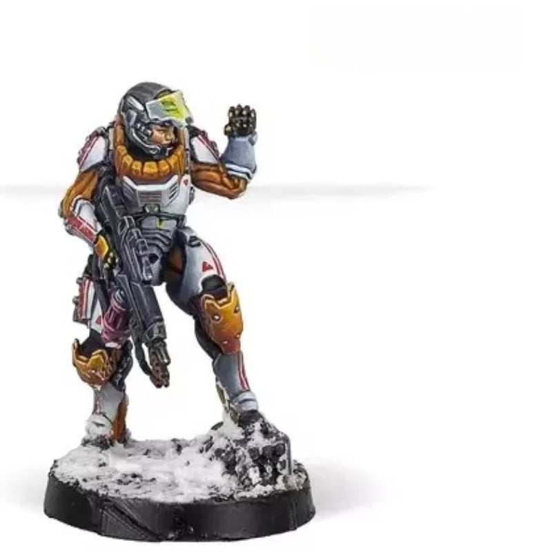 Cast Resin Model Assembly Kit, Gk, Reinforcements Series, Unpainted To Be Assembled (including Base)