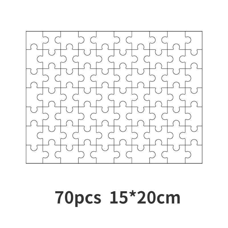 Wooden Jigsaw Puzzles for Adults Kids Toys Painting Drawing Blank Coloring Kidcraft Toy Special-shaped Rounded Rectangular
