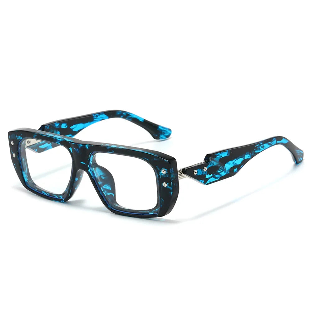 JNPCXI Luxury Square Sunglasses for Men Flat Top UV400 Sun Glasses Women Brand Designer Trendy Female Shades Anti Blue Light