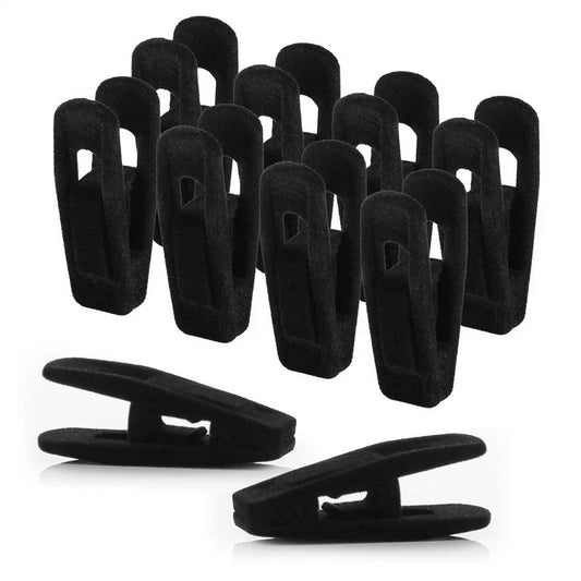 Velvet Hanger Clips, Strong Non-Slip Finger Clips for Pants, Skirts, Ties & Accessories - Perfect for Slim Velvet Hangers