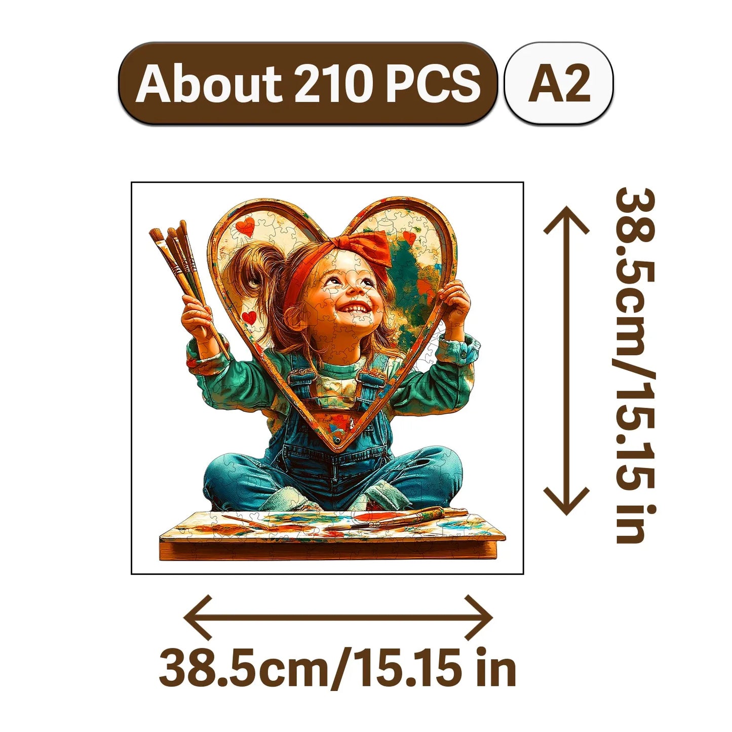 Children and The Queen Wooden Jigsaw Puzzle Wood Home Decor Painting Christmas and Halloween Gift Toy for Teen and Kid