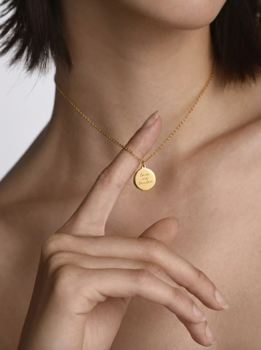 Elegant Oval Pendant Necklace Geometric Minimalist Clavicle Chain Choker Fashion Everyday Wear Jewelry Accessories Women