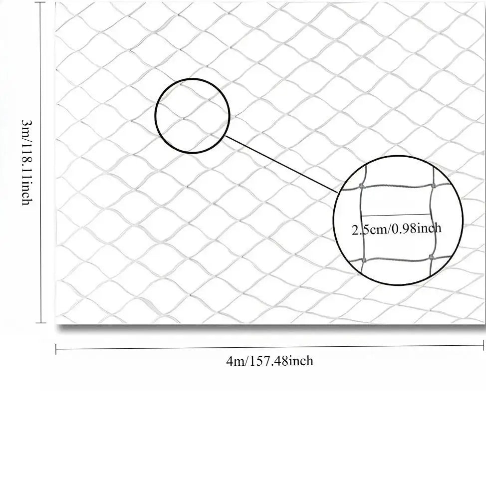 1pc Different Sizes Transparent Cat Safety Net for Balcony and Stairs - Prevents Pet Falls and Escapes