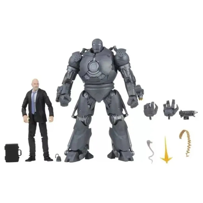 Original Hasbro Marvel THE INFINITY SAGA OBADIAH STANE & IRON MONGER Anime Figure Toy Model Collection