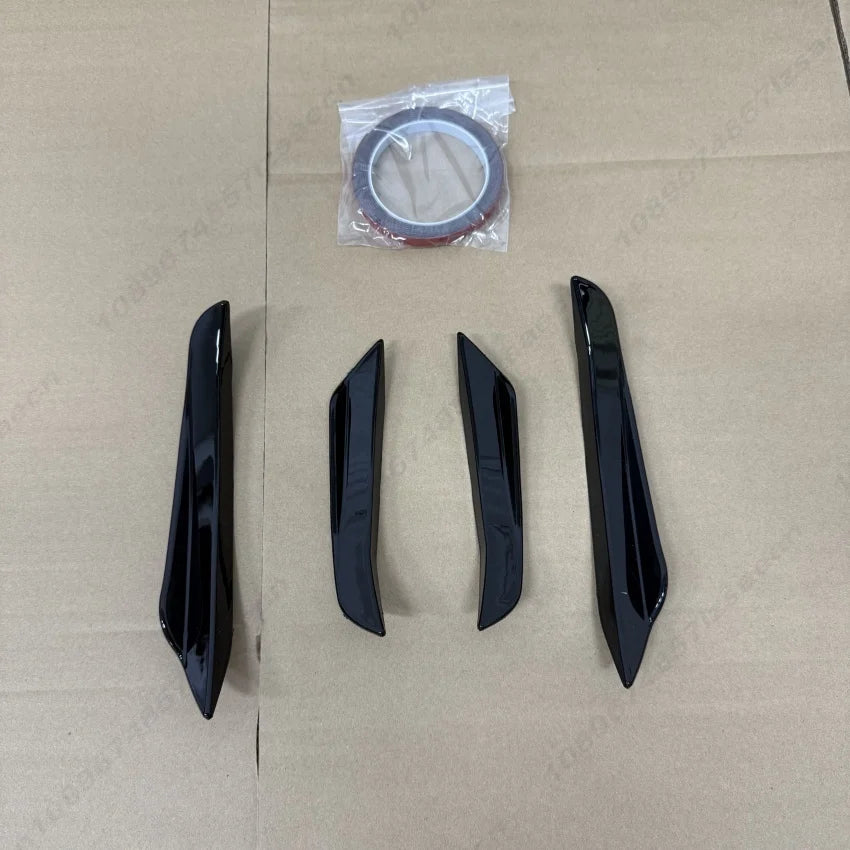 For BMW 3 Series G20 G21 320i 320d 330i 330d 340i 2019-2022 Pre-Lci M-Sport Front Bumper Spoiler Splitter Trim Air Blade Trim