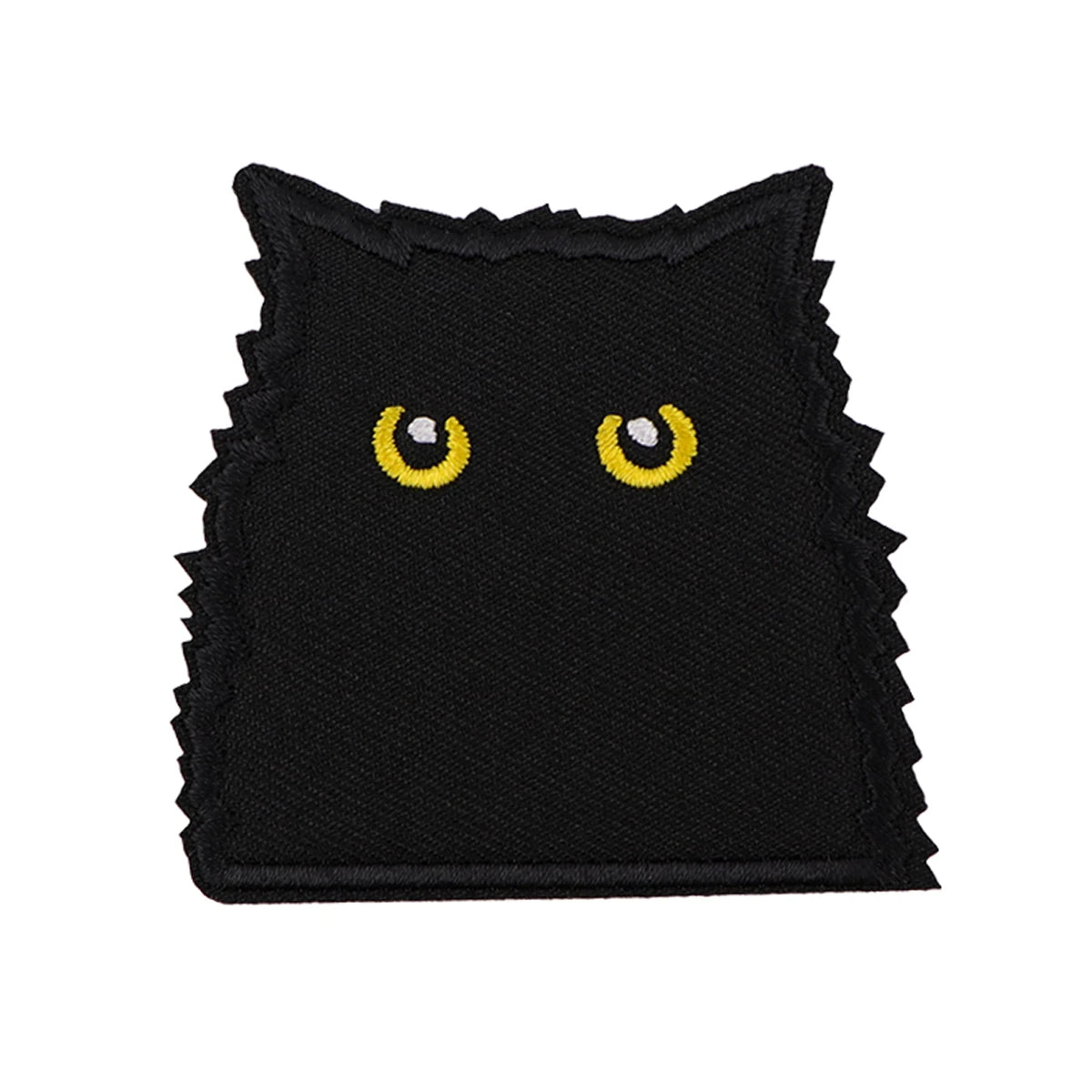 Cute Cat Embroidery Patch Cartoon Iron On Patches for Clothing Thermoadhesive Patches Black Cat Patches On Clothes Badge DIY Sew