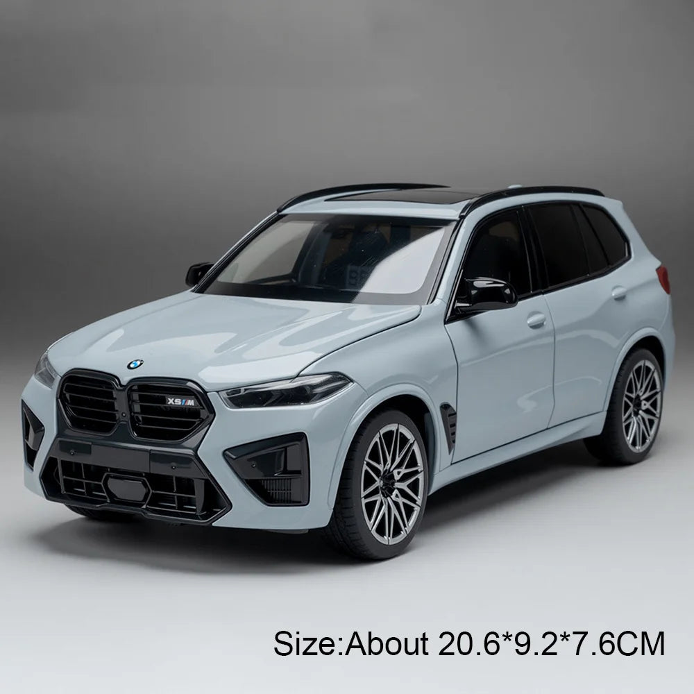 1:24 X5M 325Li Miniature Model Alloy Diecast Car Toys Rubber Tire Pull Back Doors Opened Shock Absorption Cars Fashion Ornaments
