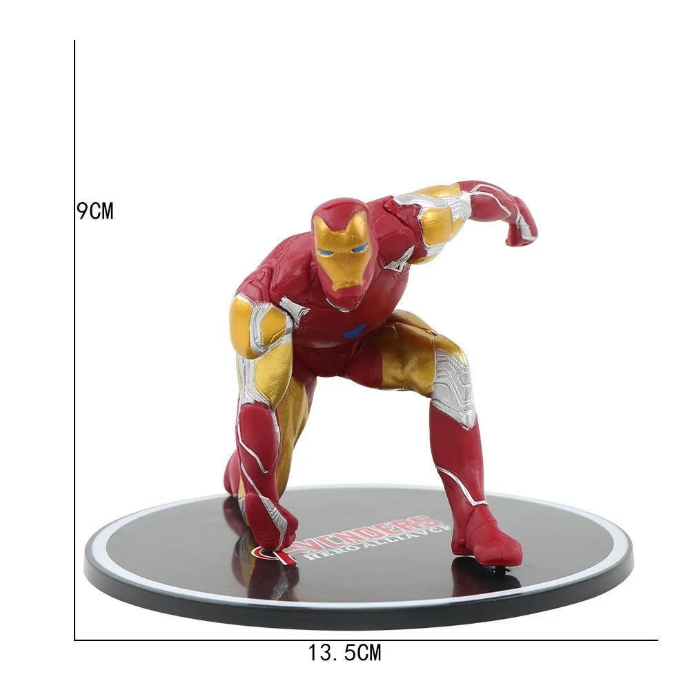 Superhero Spiderman Ironman Captain America Hulk War Machine Hero Action Figures