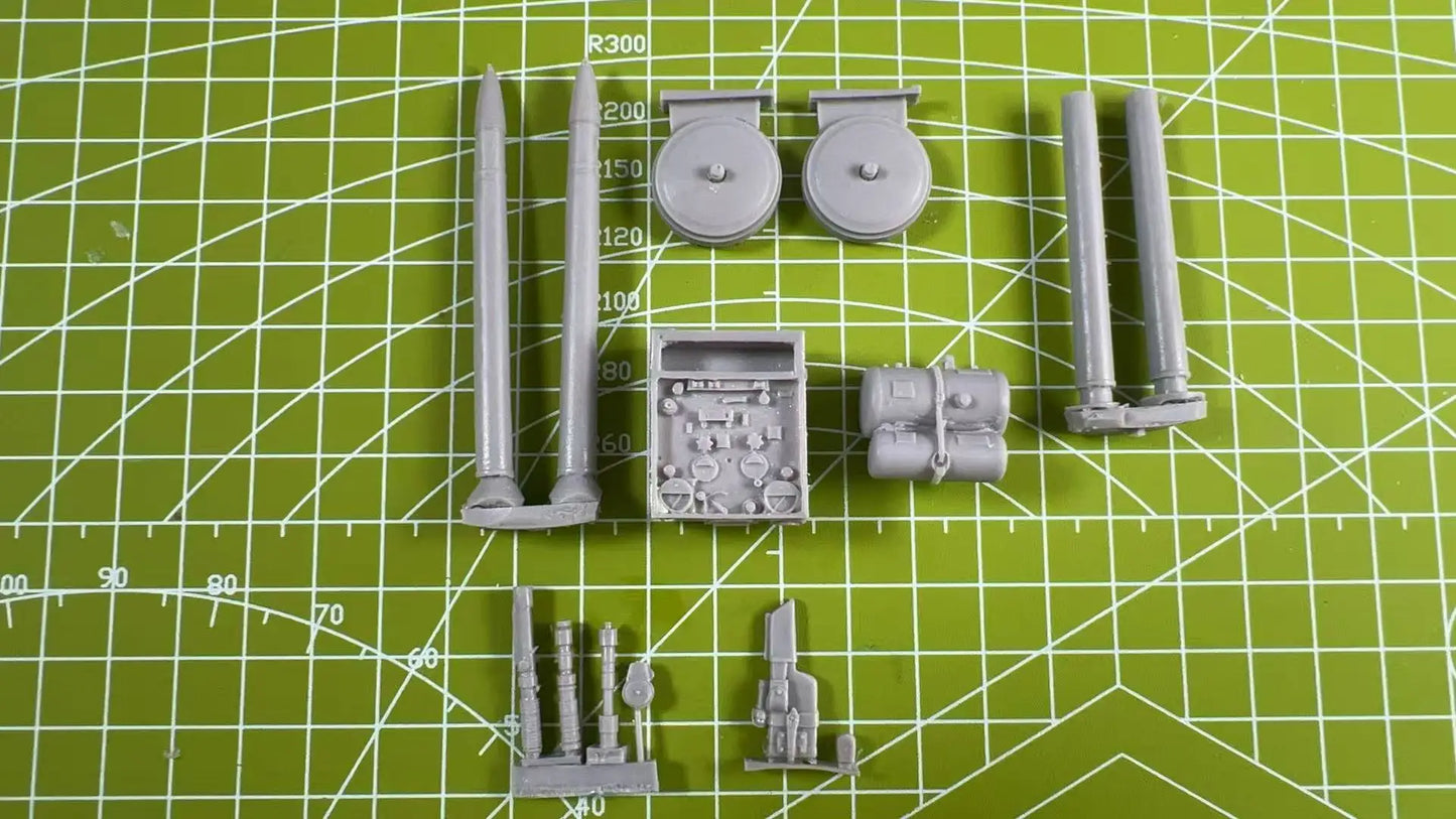 1:16 Die Casting Resin Model Assembly Kit Resin Scene Modification Stack Grey Model 39654