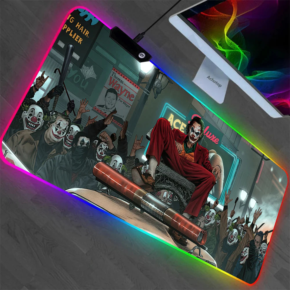 J-jokers RGB Pc Gaming Poker Keyboard Mouse Pad Mousepad LED Glowing Mouse Mat15
