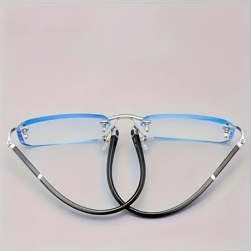 3 Pairs of Frameless Glass Reading Glasses, Stylish and Minimalist Design, Suitable for Both Men and Women - Suitable for Daily