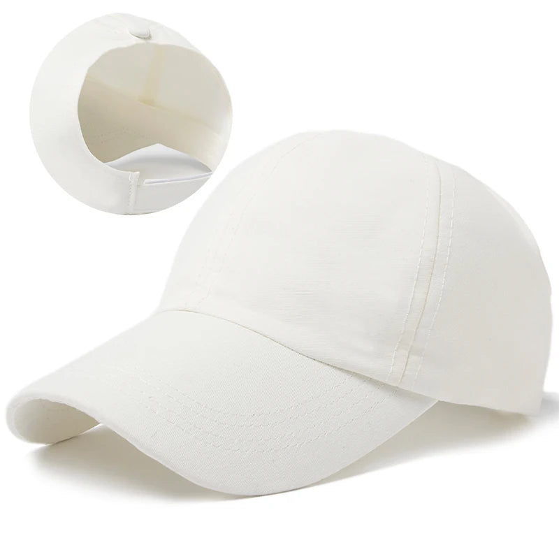 CNTANG Women's High Ponytail Baseball Cap Summer Fashion Casual Sun Hat Outdoor Sports Running Golf Tennis Caps For Female