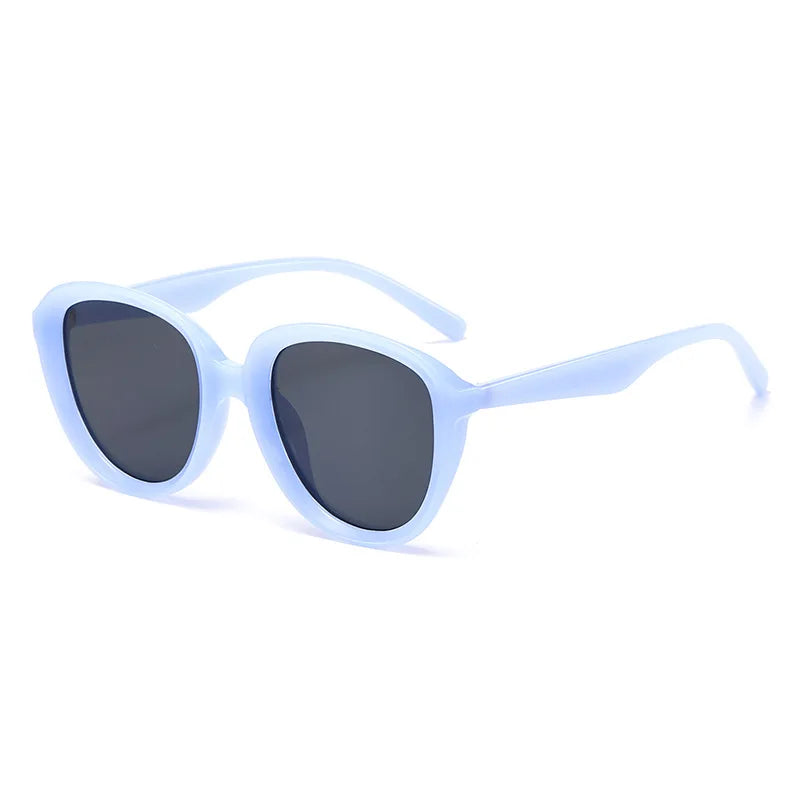 JNPCXI Retro Cat Eye Women Sunglasses Shades UV400 Fashion Brown Tea Trending Rivets Punk Men Sun Glasses