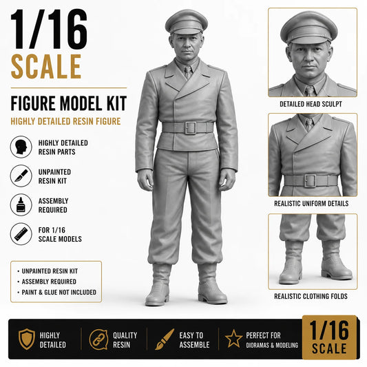 1/16 Cast Resin Model Assembly Kit, GK, Tank Member Commander, Unpainted