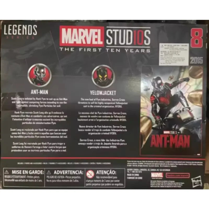 Original Hasbro Marvel Legends Series THE FIRST TEN YEARS Ant-Man and YELLOW JACKET Action Toy Figure Collection