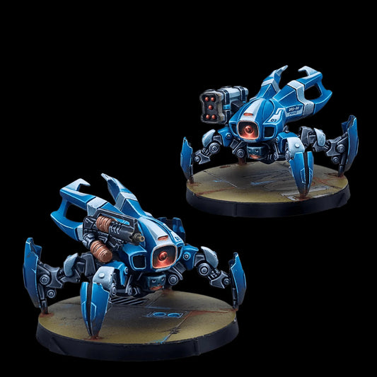 Cast Resin Model Assembly Kit, GK, Drone Set 2 Sets, Unpainted, Need To Be Assembled, Including Base