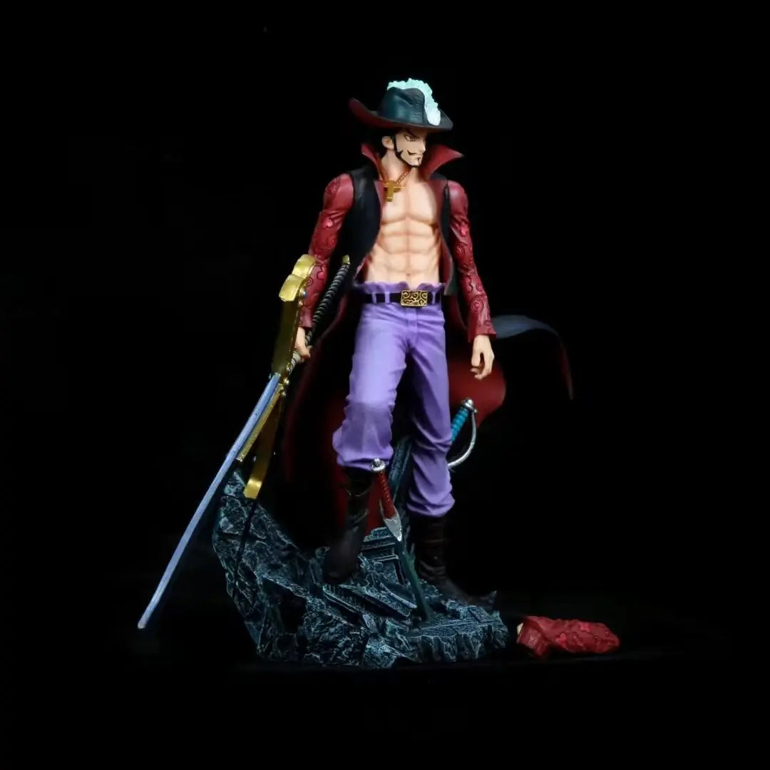 28CM 11inch ONE PIECE Eagle eye Dracule Mihawk Anime Figure Top War PVC Model