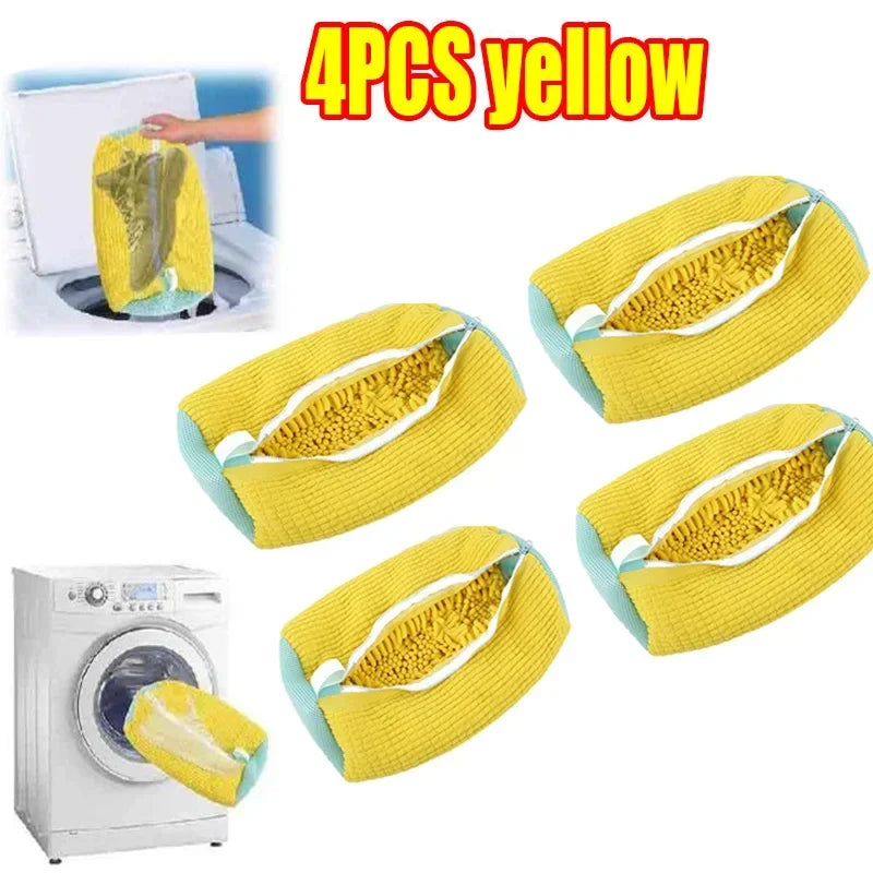 Washable Shoe & Drying Bag with Soft Fiber - Durable Polyester Laundry Protector