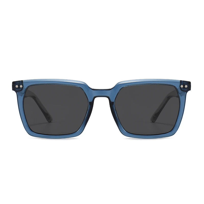 JNPCXI New Vintage Polarized Square Sunglasses Women Blue Gradient Mirror Shades UV400 Fashion Punk Men Sun Glasses
