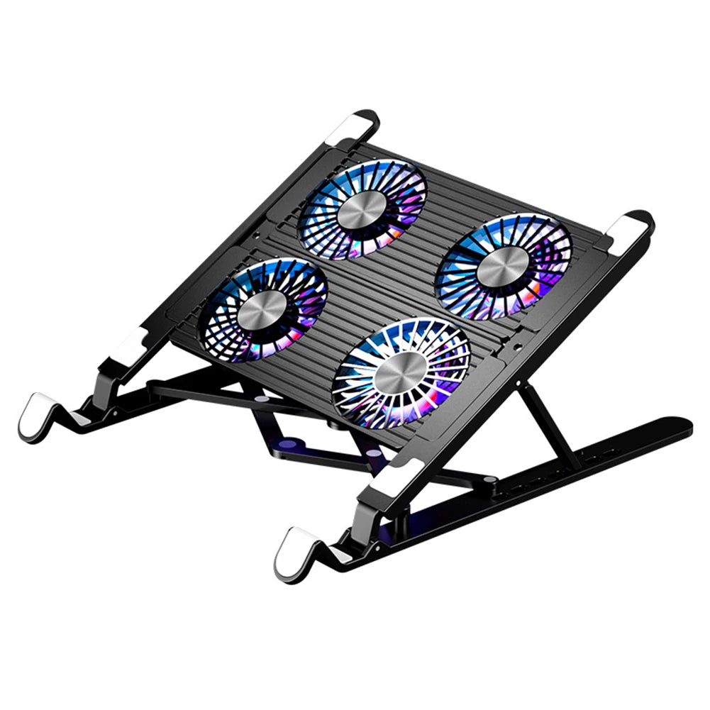 Laptop Cooling Pad, 2/4 Fans Foldable Laptop Cooler Holder 11-17.3in Notebook