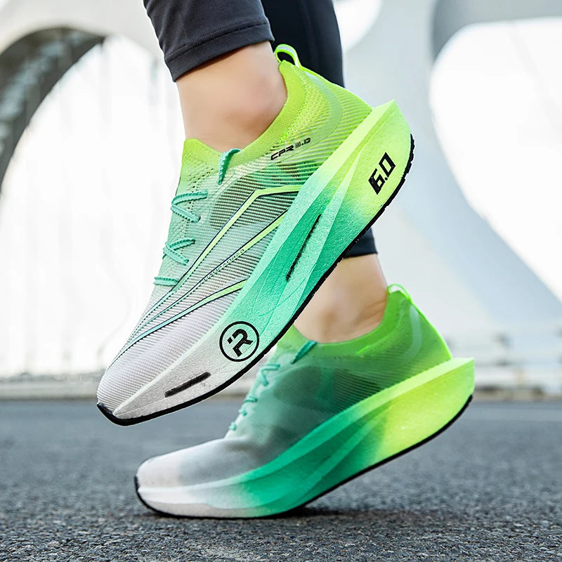 Running Shoes Marathon Men Carbon Board Breathable Lightweight Women Comfortable Athletic Casual Sneakers Outdoor Sports New