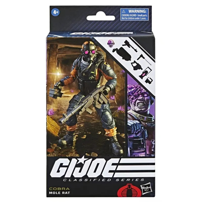 Original Hasbro G.I. Joe Classified Series 94 Cobra Mole Rat Anime Figures Toys Collection Models