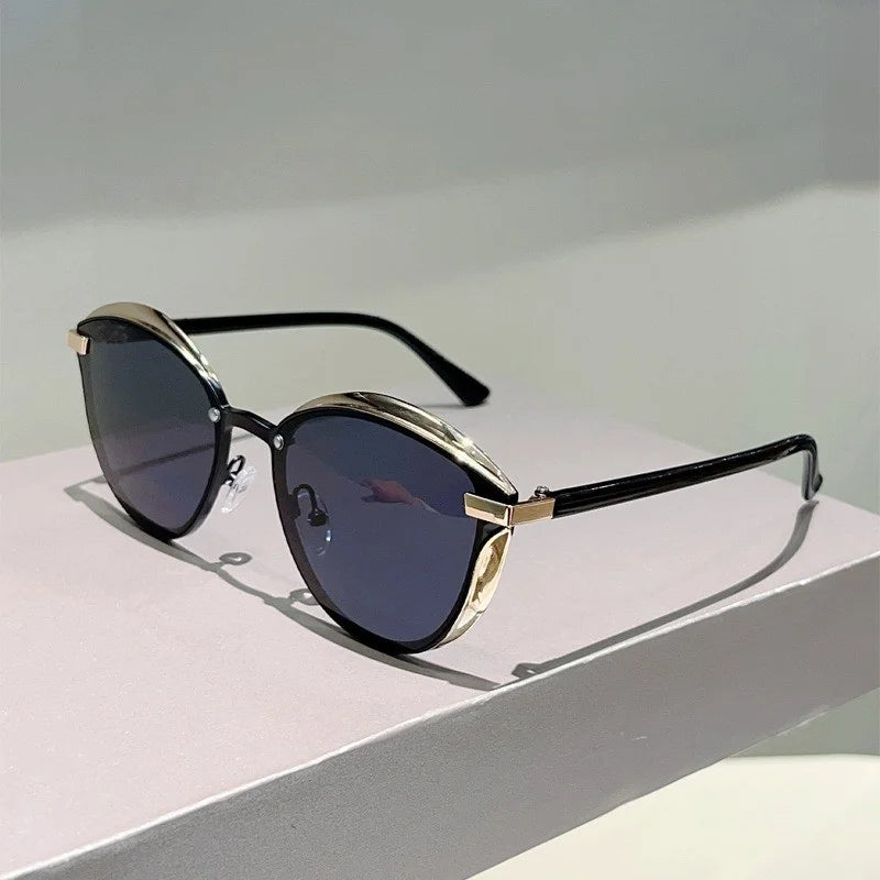 Men's Casual Half Frame Polarized Glasses UV400 Protection TAC Lenses Stylish Square Design Suitable for Daily Wear