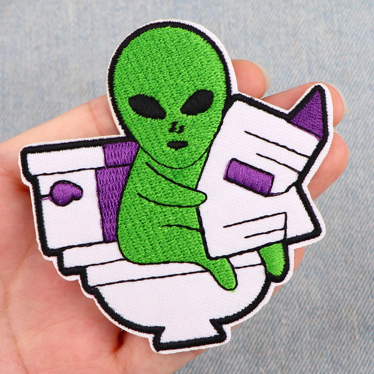 Cartoon Turtle Patches For Clothing Funny Hippo Patches Cute Animal Duck Patch Iron on Embroidery Patches on Clothes Stickers