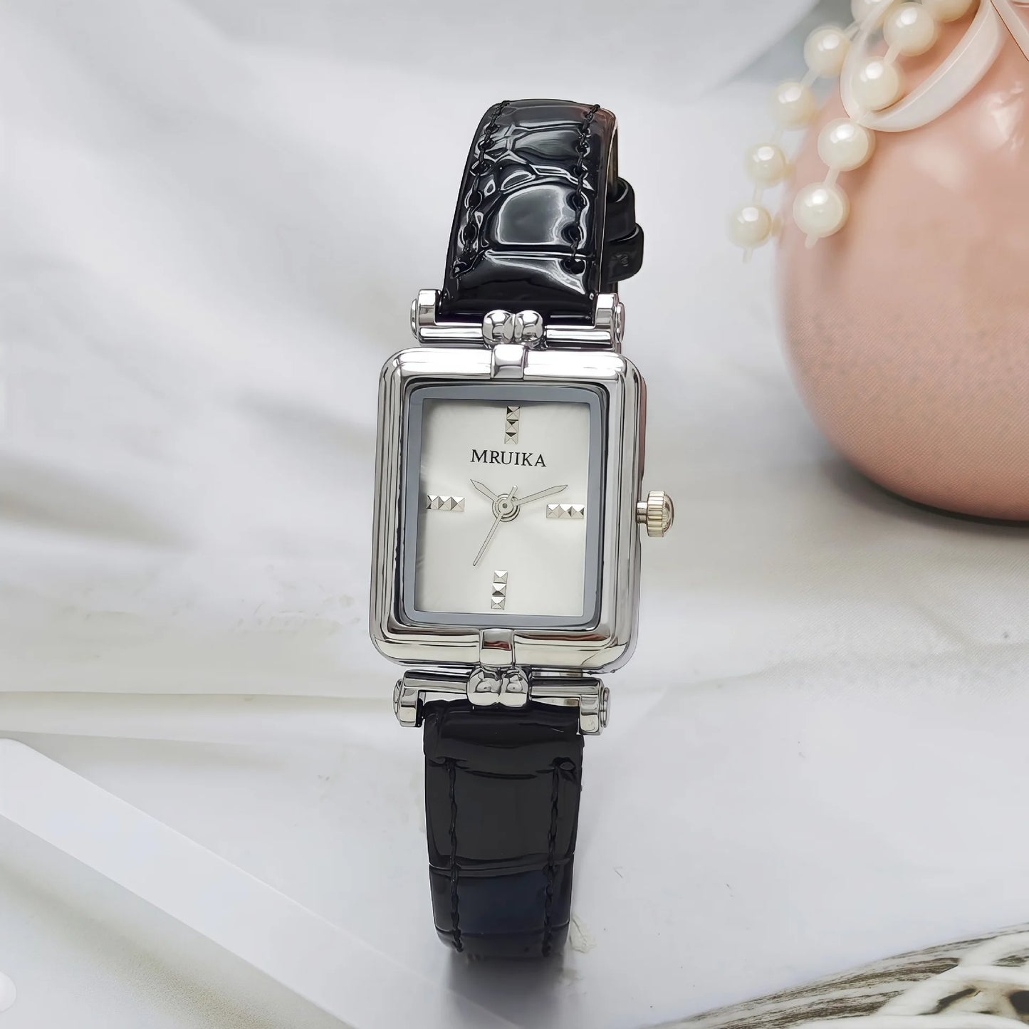Retro Brand Ladies Watch Simple Gold Square Leather Strap Wristwatch Women Fashion Quartz Clock Gift Relógio Feminino Wholesale