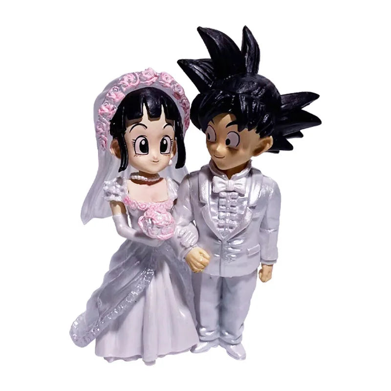 4-inch Dragon Ball Anime Wedding of Goku and Chichi Action Figure Marriage Scene