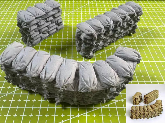 Unpainted 1:35 Resin Model GK Scene Layout Trench Sandbag Accumulation Needs To Be Assembled