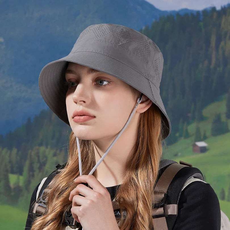 9263New quick-drying waterproof hat outdoor mountaineering fishing sunshade hat breathable small eared solid color fisherman