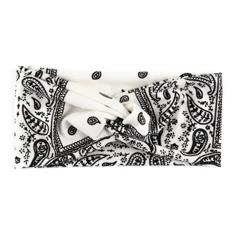 Paisley Cashew flowers hair band Pilates Elastic Yoga Headband fitness Running Cycling Sweatband Turban Makeup Hair Hoop Makeup